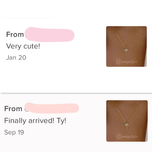 Encrusted Palm Tree Charm on a Yellow Gold Tone Chain Necklace Pendant - Picture 6 of 10